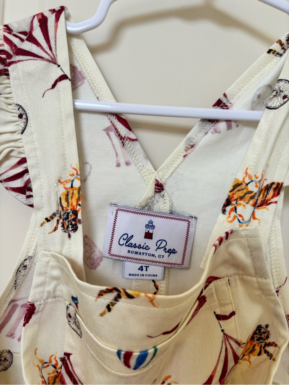 Classic Prep Dress with Circus print - 4T - Picture 5 of 10